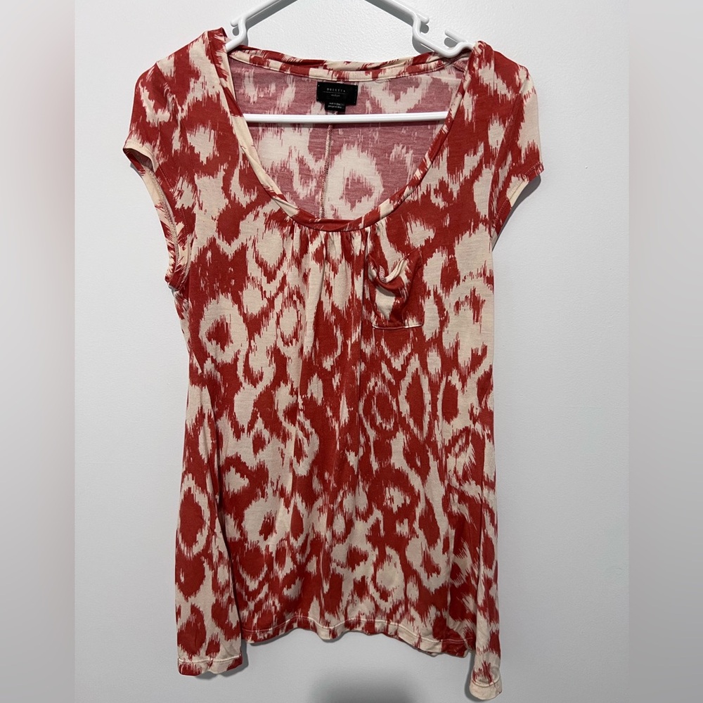 Anthropologie Deletta Bohemian Pocket Tee Size Medium